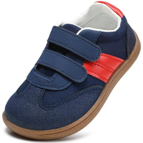 Toddler Wide Toe Box Shoes:Boys Barefoot Shoes Kids Walking Shoes Boy Sneakers Non-Slip Zero Drop Shoes,Toddler First Walking Shoes Comfort Tennis Outdoor Activities Navy Little Kids12 | Amazon (US)