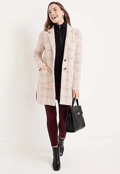 Windowpane Coatigan | Maurices