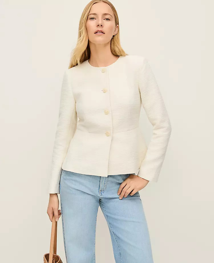 Tweed Peplum Jacket | Ann Taylor