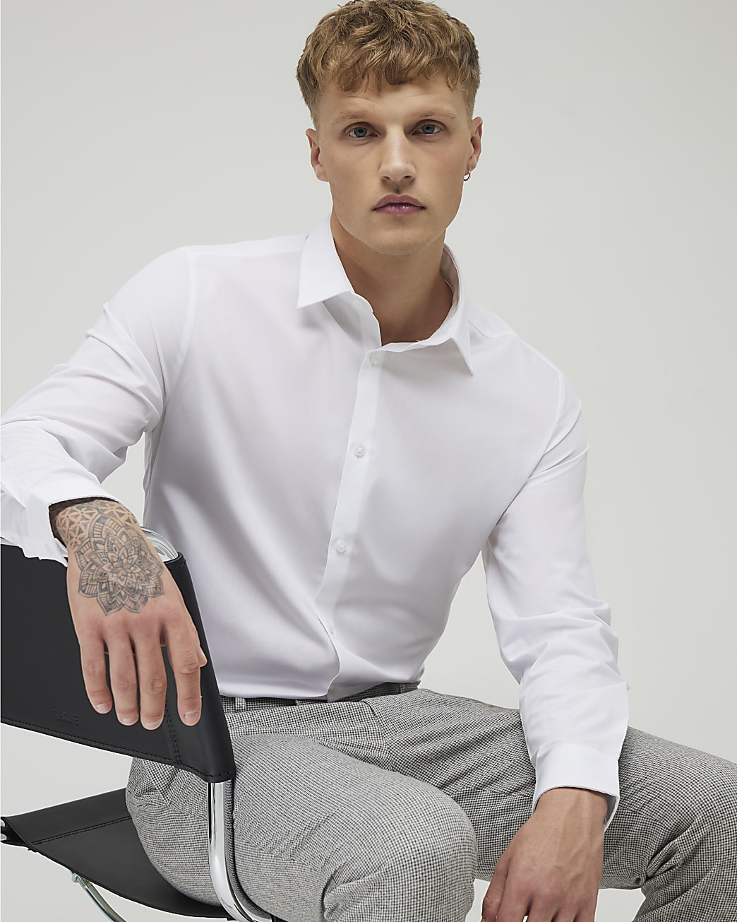 White slim fit shirt | River Island UK & IE