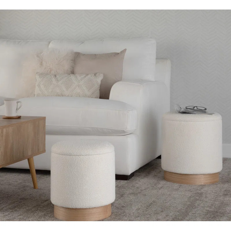 Amelia-May Upholstered Ottoman (Set of 2) | Wayfair North America