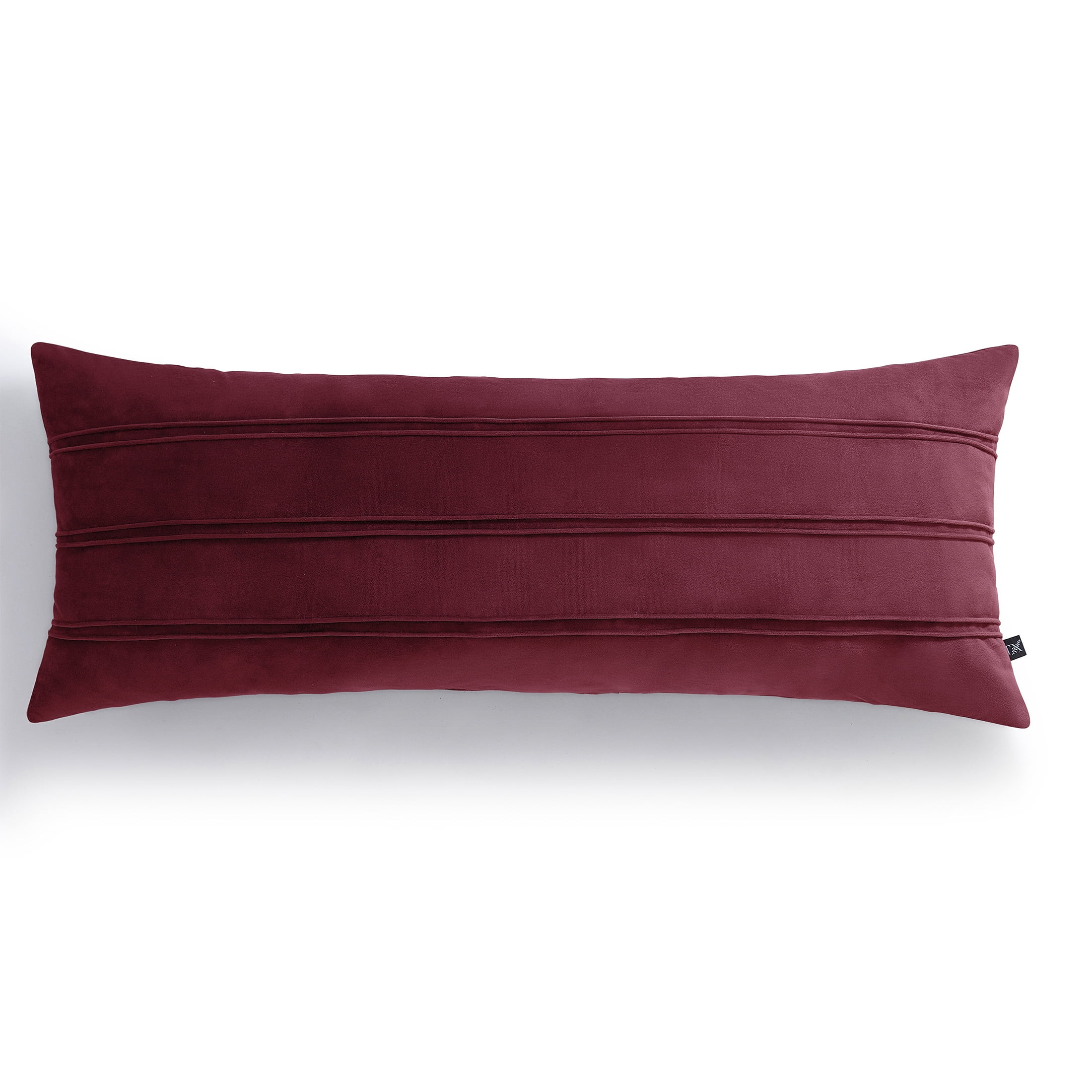 My Texas House 14" x 36" Rosalinn Red Velvet Oblong Decorative Pillow | Walmart (US)