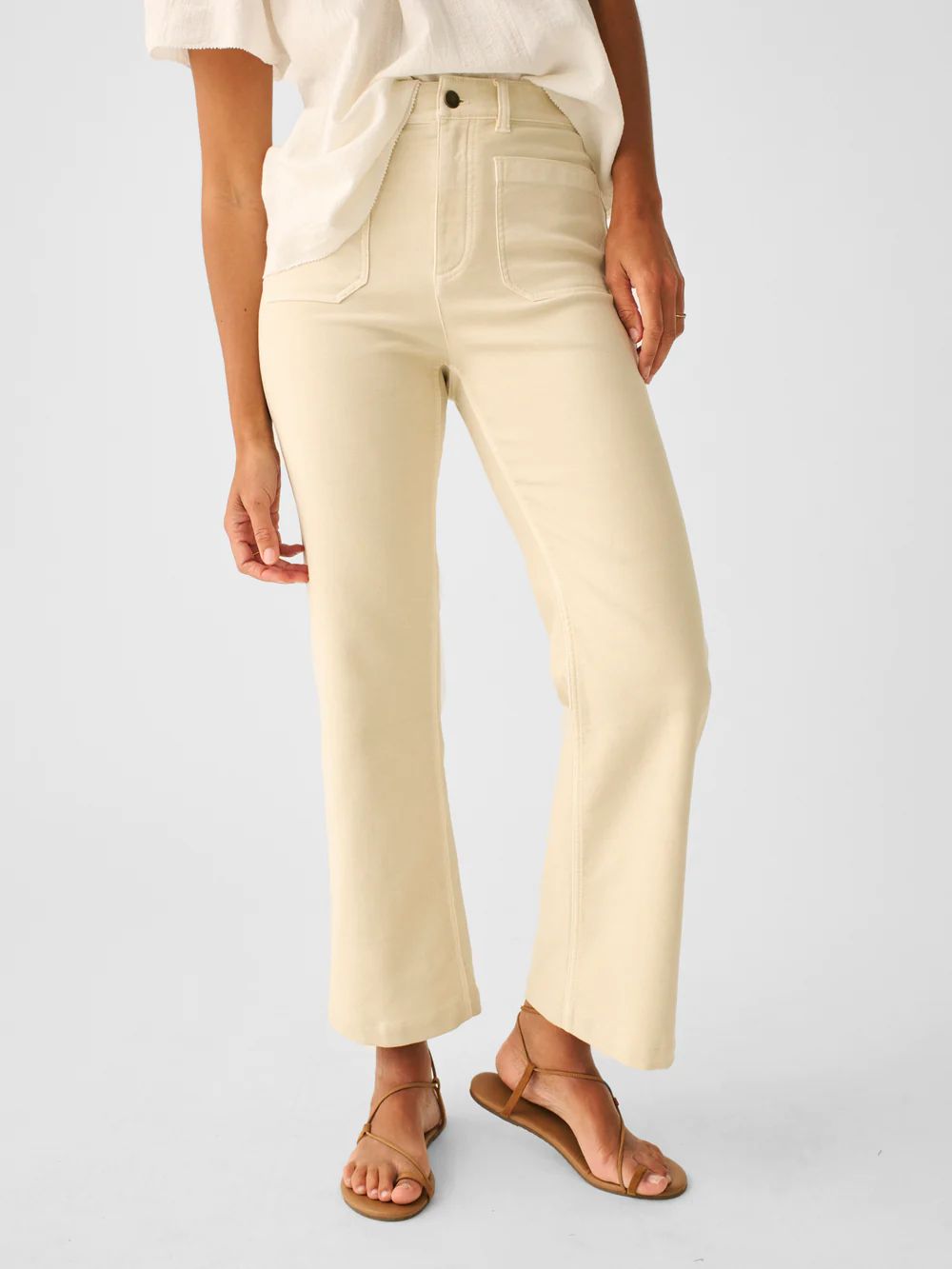Stretch Terry Wide Leg Pant | Faherty