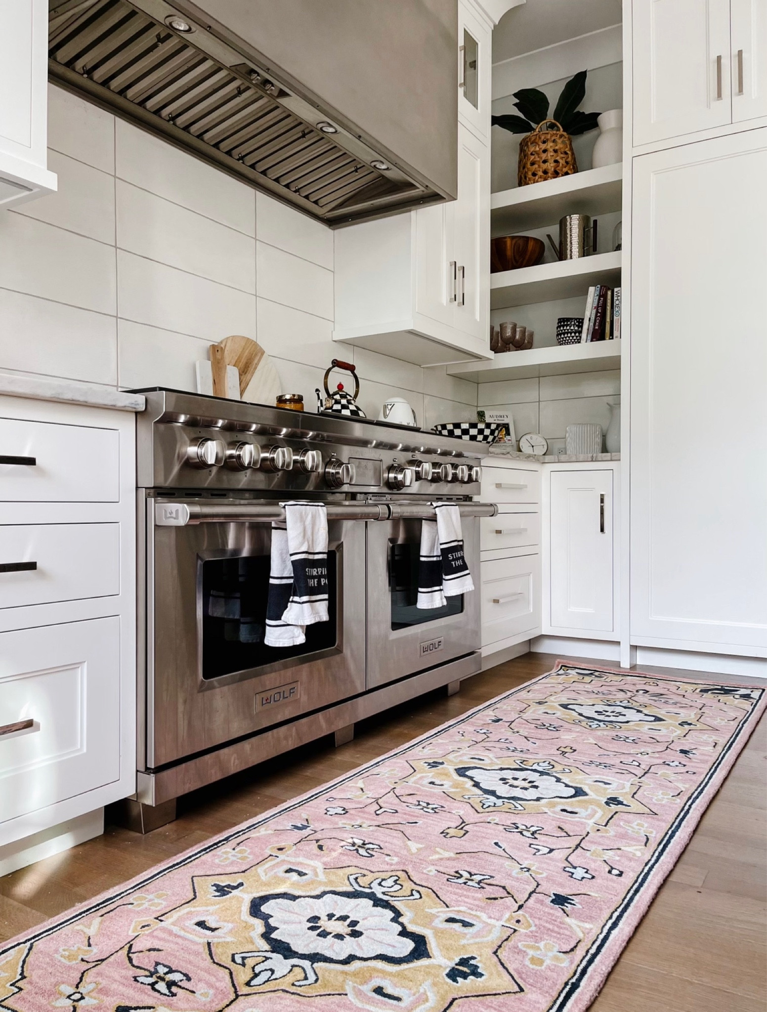 This Anthropologie rug combined with the check MacKenzie Childs kitchen decor is the perfect combo! 

#LTKFind #LTKstyletip #LTKhome