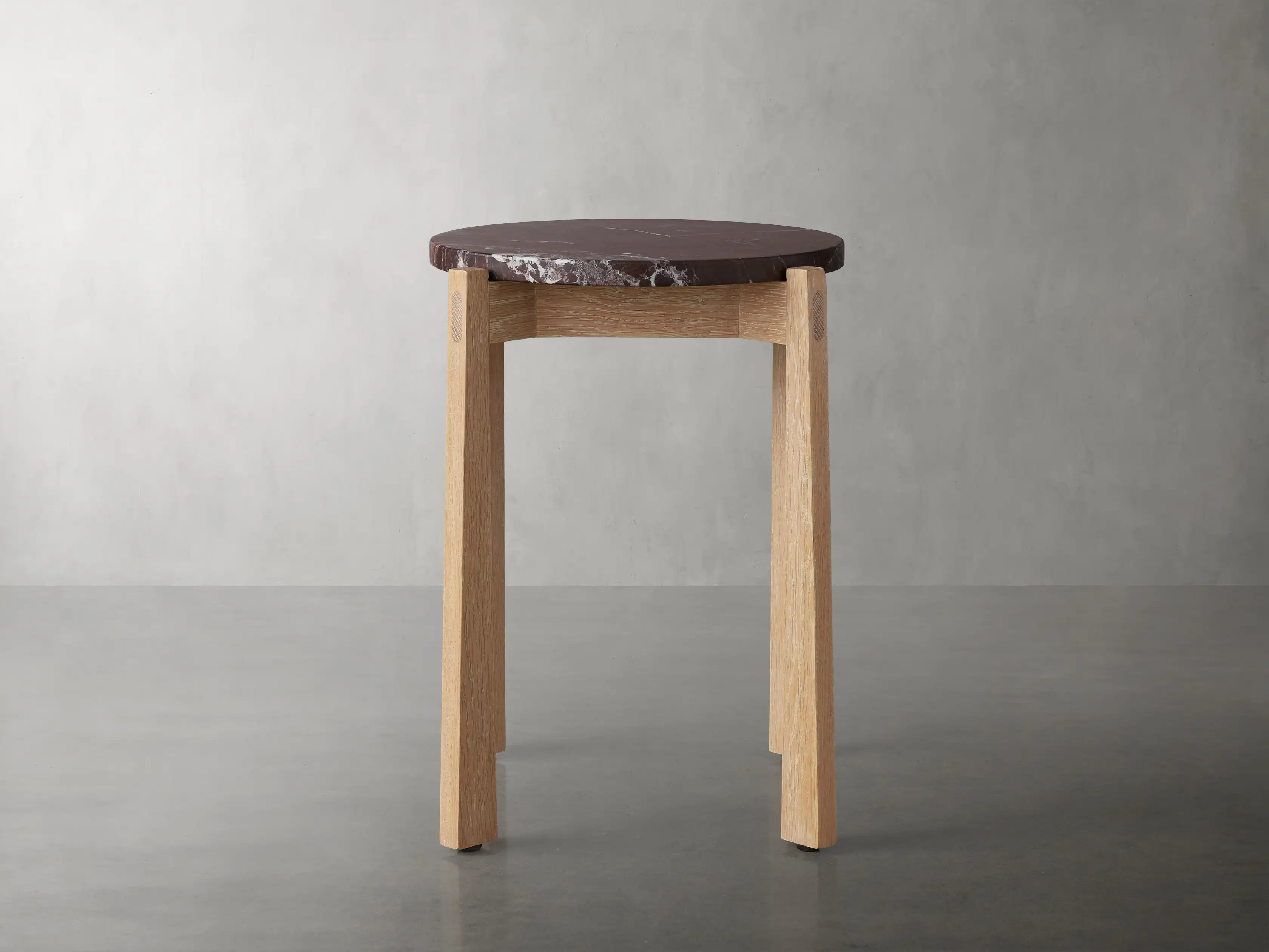 Mari Round Martini Table in Oak | Arhaus