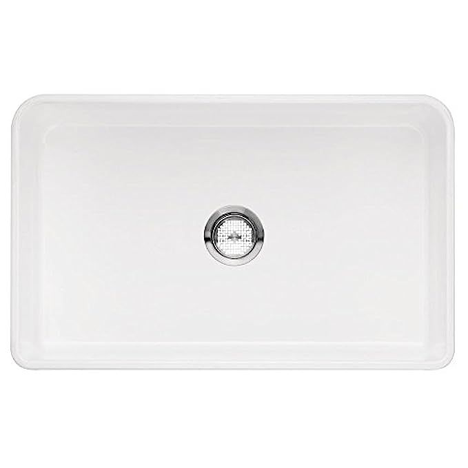 Blanco 524257 Cerana Ii Fireclay 0-Hole Undermount Single Bowl Kitchen Sink, 33.5" L x 22" W x 9.25" | Amazon (US)