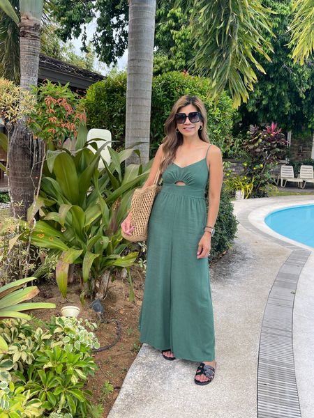 Vacation outfit
Jumpsuit in small tts
Wearing pasties and linked
Waterproof Sandals tts
Amazon finds 

#LTKunder50 #LTKSeasonal #LTKFind