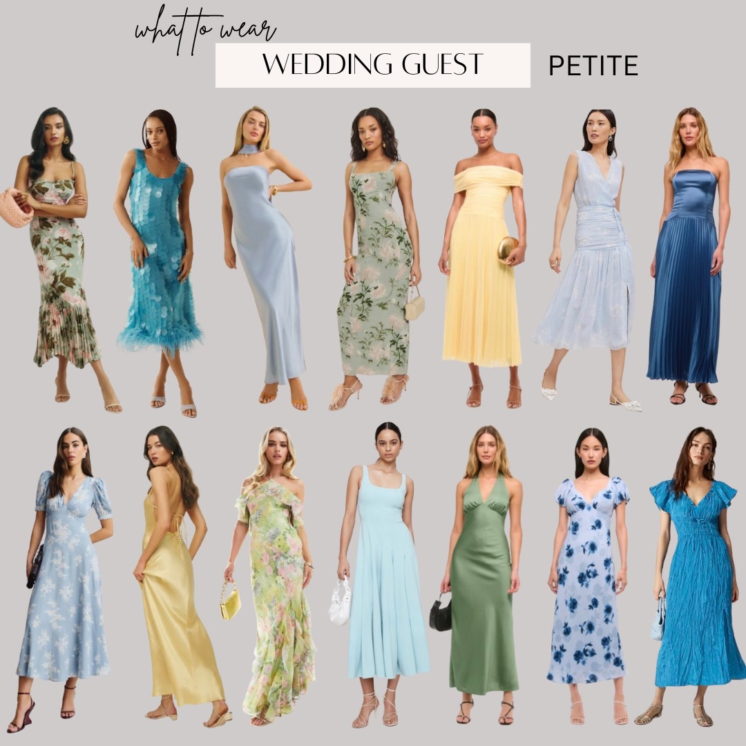 Wedding Guest Dresses available in petite sizing 


bridesmaid dress, blue dress, ootd style fashion, Anthropologie, Abercrombie reformation, petite outfit, Ann Taylor. Gown, petite fashion, floral dress, wedding season 

#LTKParties #LTKTravel #LTKWedding