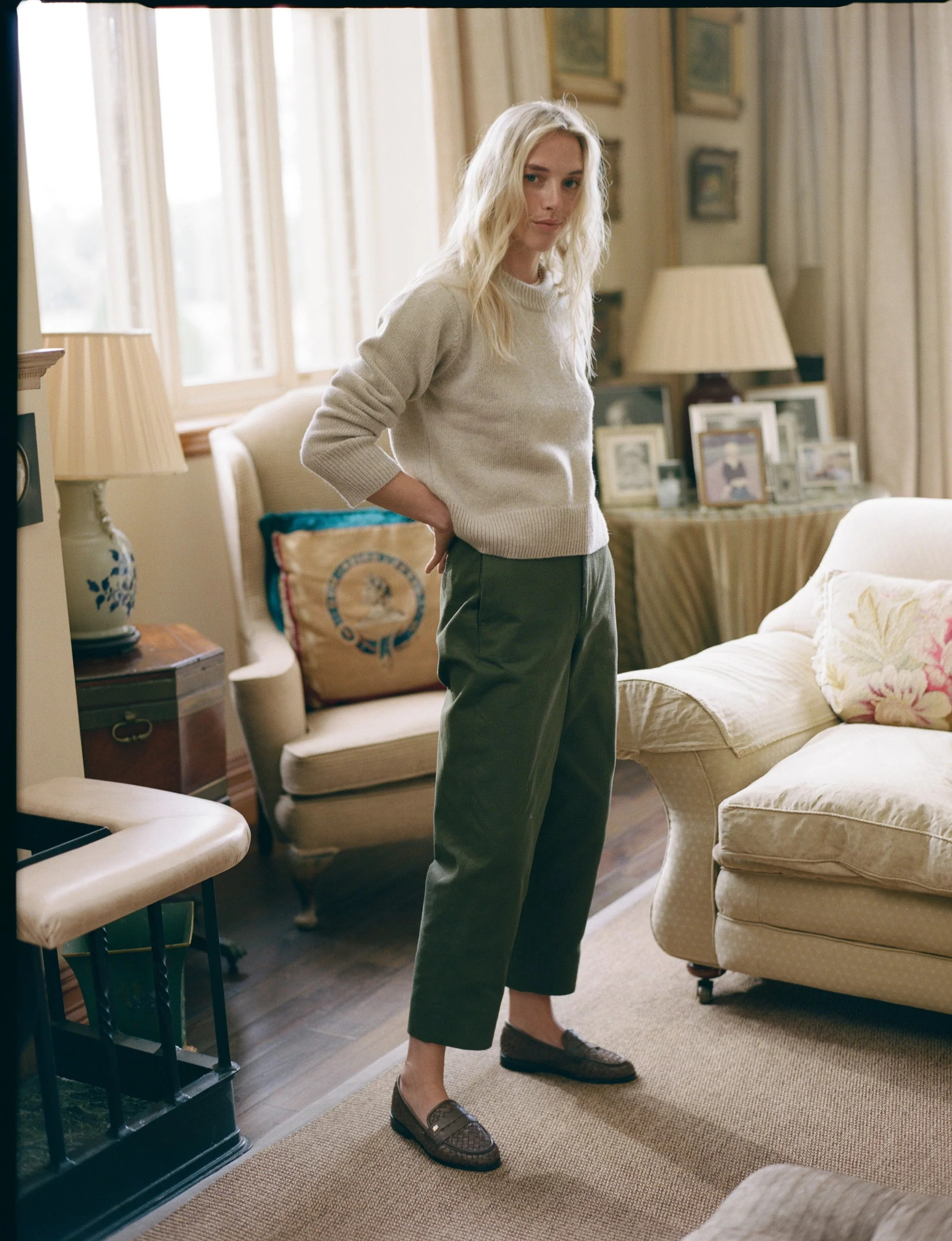 Devon Jumper: Wool, Oatmeal | With Nothing Underneath