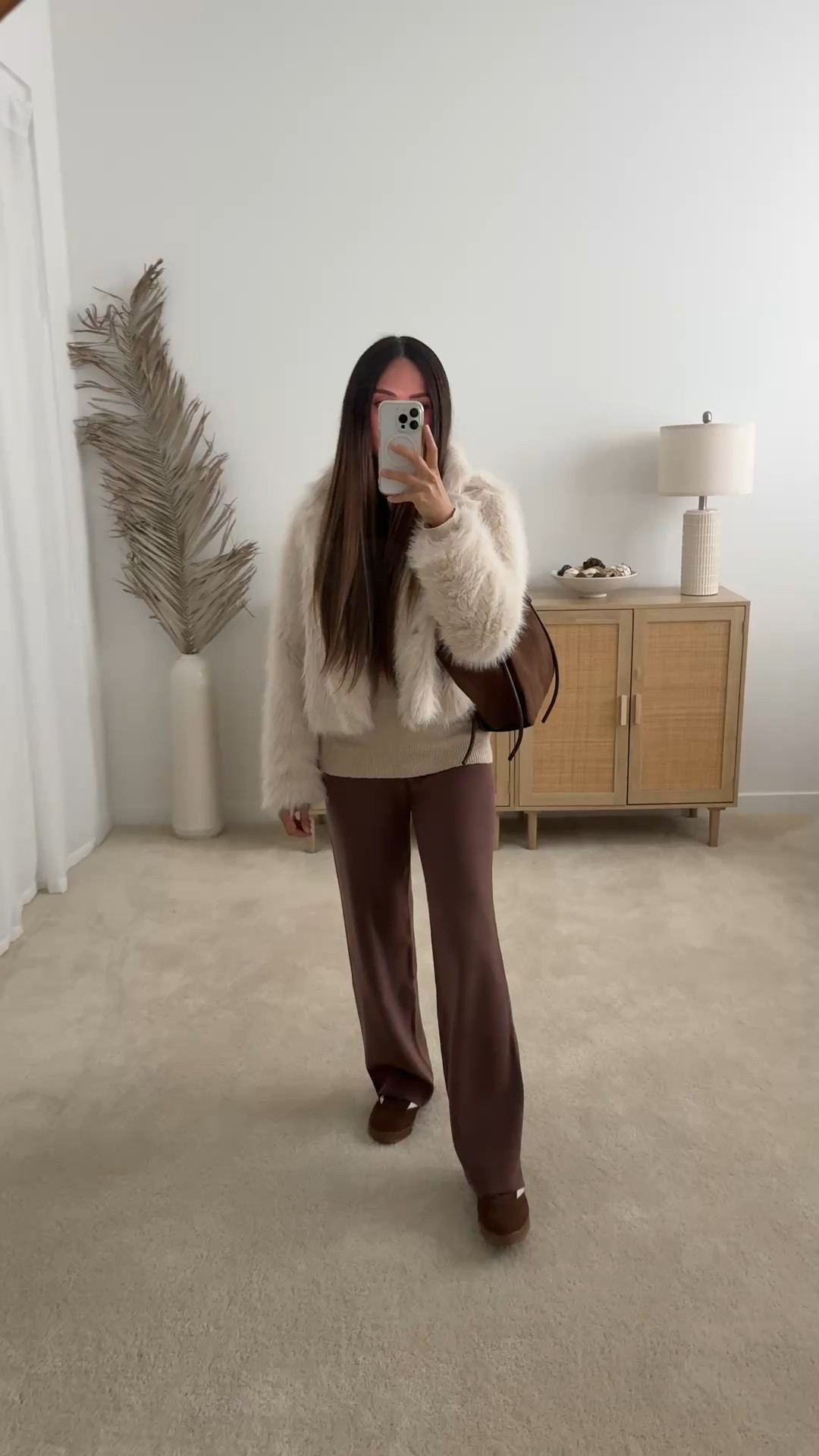 Casual winter outfit from Amazon | errands outfit, travel outfit, brunch outfit, date night outfit, holiday outfit, christmas outfit, amazon outfit, casual outfit, amazon fashion, loungewear, cropped fur jacket, fur jacket outfit, sweater, winter sweater, sweater outfit, brown two piece set, sweater pants outfit, brown suede sneakers, winter shoe trends, winter sneakers, neutral sneakers, brown suede tote bag
// neutrallynicole, @neutrallynicole, neutrallynicole.com, Neutrally Nicole#LTKShoeCrush #LTKItBag #LTKStyleTip 

#LTKPetite #LTKSaleAlert #LTKFindsUnder50 #LTKFindsUnder100 #LTKTravel #LTKSeasonal #LTKootd #LTKHoliday