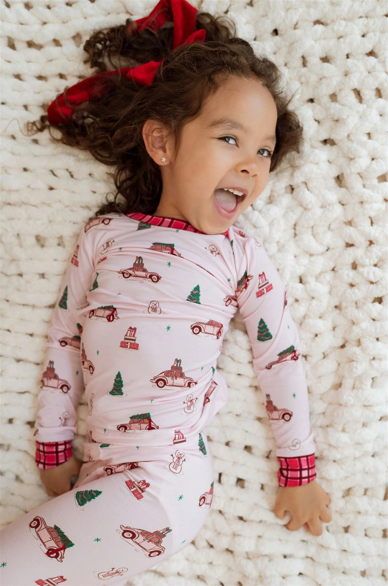 Pink Holly Jolly Cruisers Two Piece Set PRE-ORDER SHIPPING 10/23-10/30 | In My Jammers
