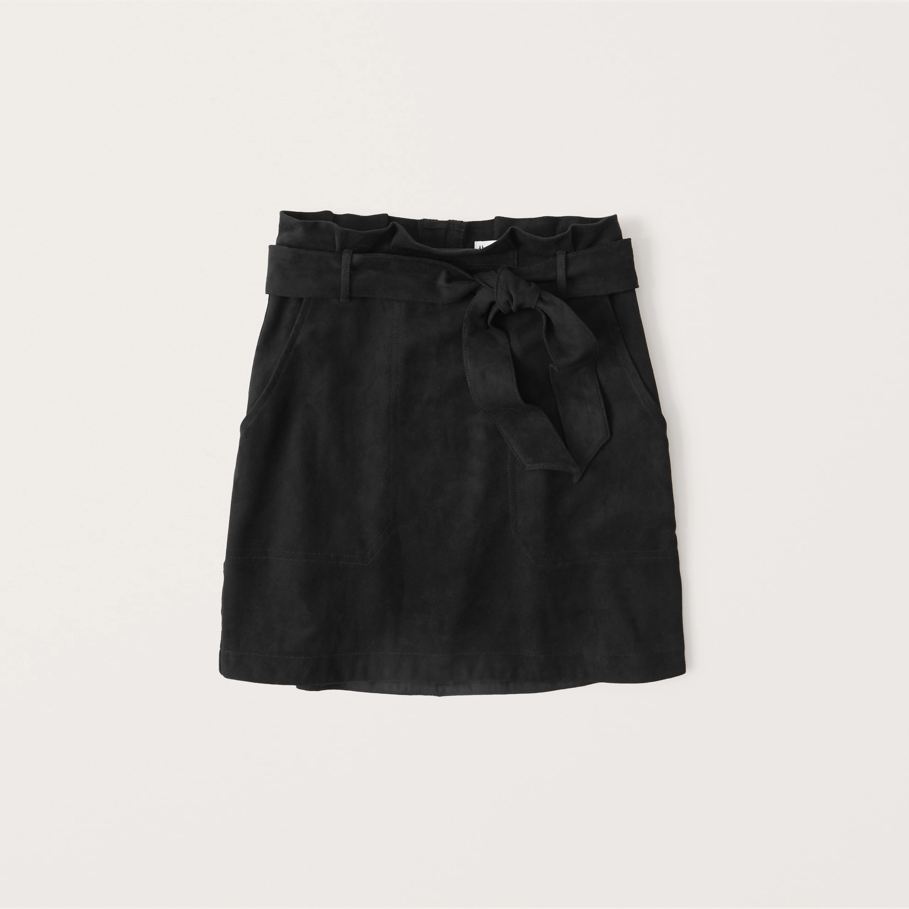 Women's Vegan Suede Belted Mini Skirt | Women's New Arrivals | Abercrombie.com | Abercrombie & Fitch (US)