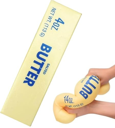 1pcs Squeeze Butter Squishy Toy, Pack Sensory Stress Relief Squishies Soft & Stretchy Fidget Toys for Anxiety Relief Party Favors (Dumpling Squishy Butter) (Large) | Amazon (US)
