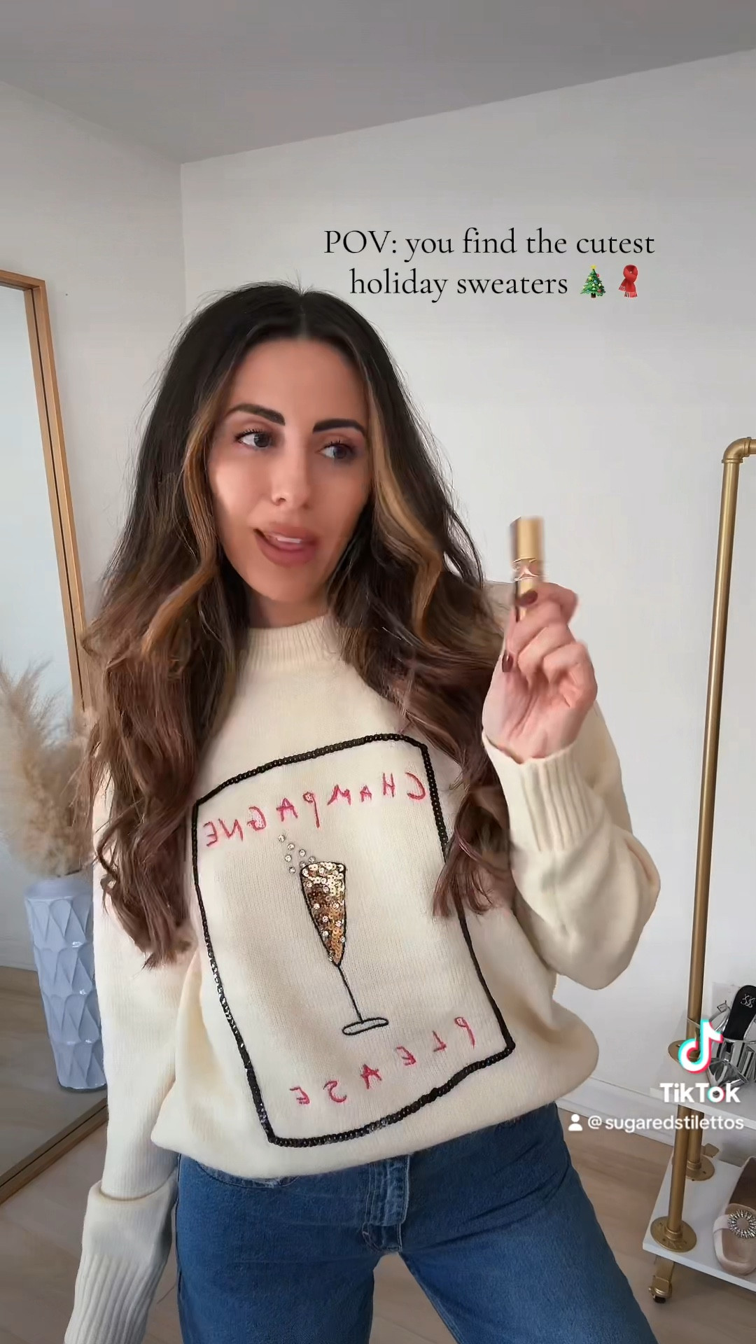 Christmas holiday sparkly sweaters 

Winter outfits | holiday outfits | cute sweaters | cozy holiday outfit 

#LTKHoliday #LTKSeasonal #LTKVideo