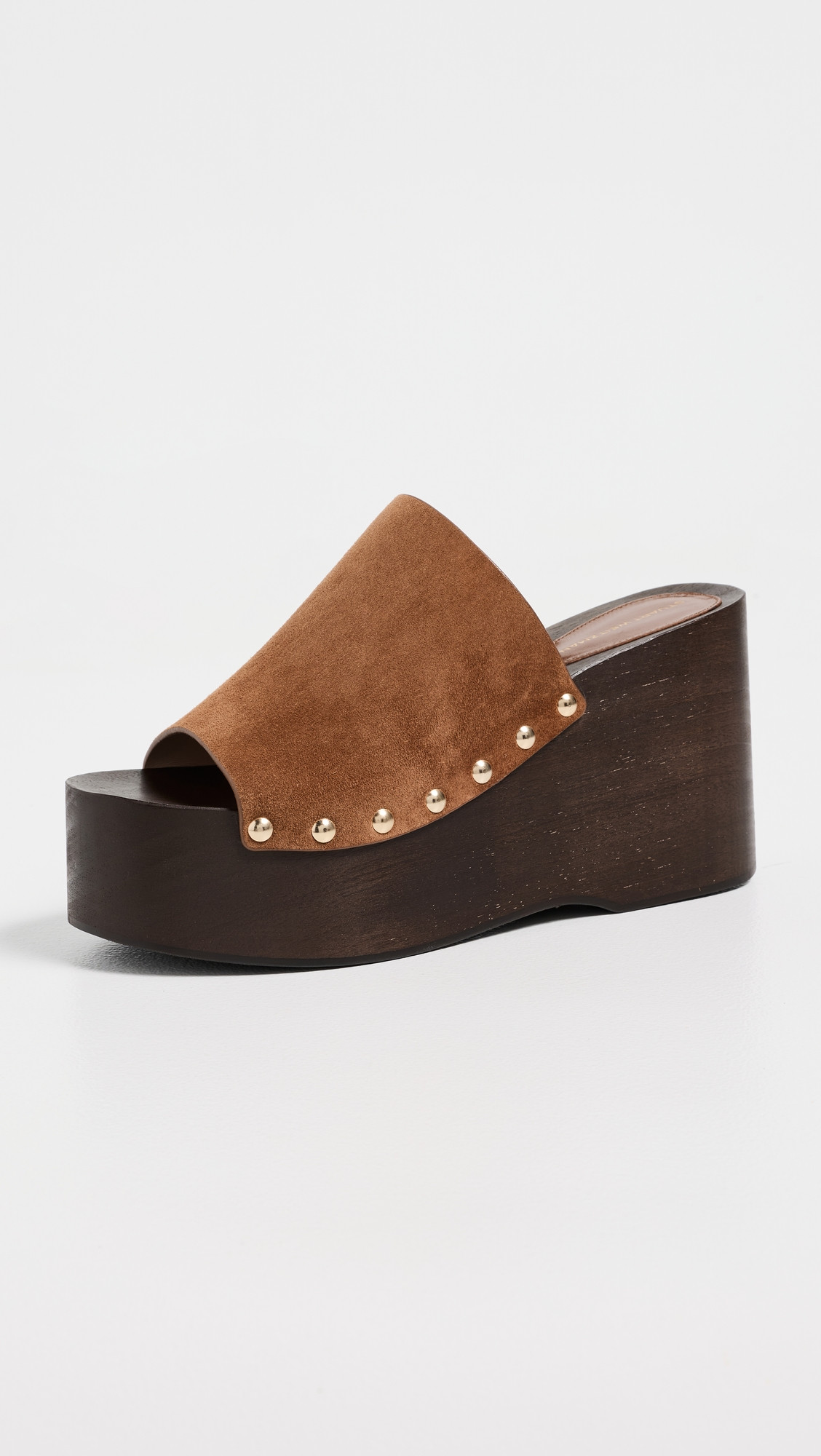 Stuart Weitzman Kate Clog Slides Doe 6 | Shopbop