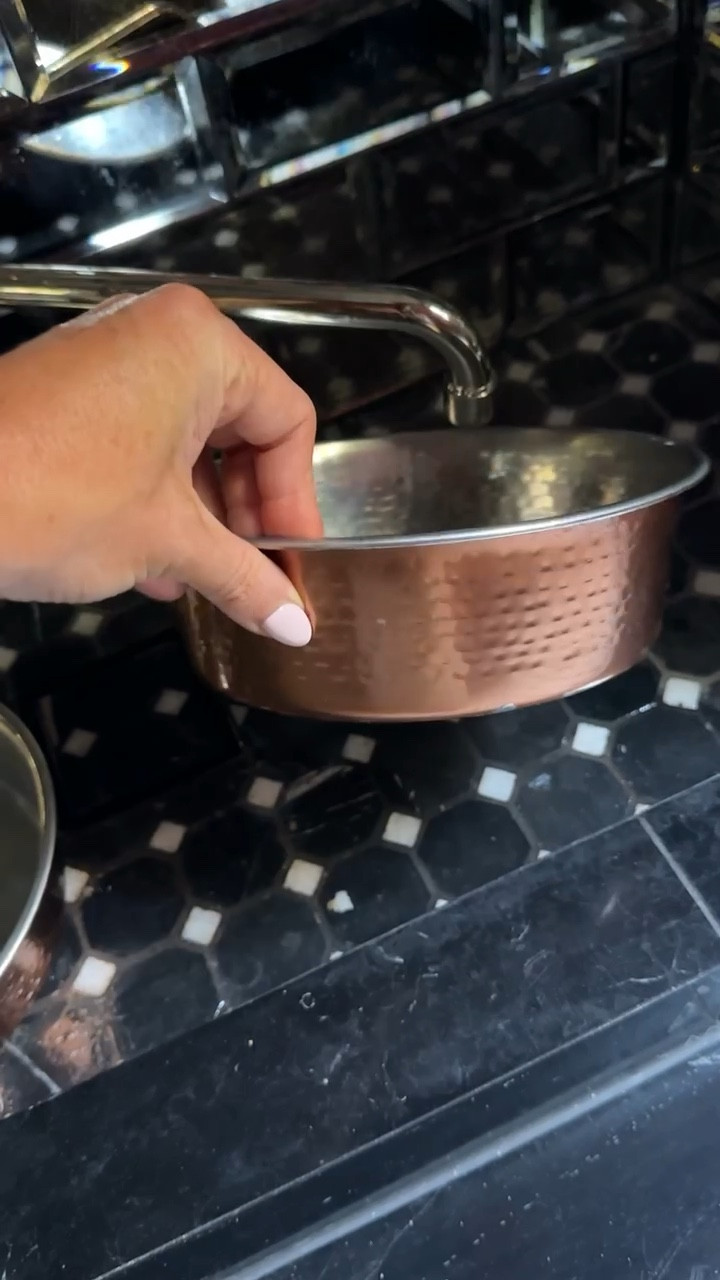 Cricket, drink up! 💦🐾 got these copper bowls from Walmart — along with her leash, toys, treats, and even her bow! 

@walmart, #walmartpartner



#LTKHome #LTKStyleTip #LTKFamily