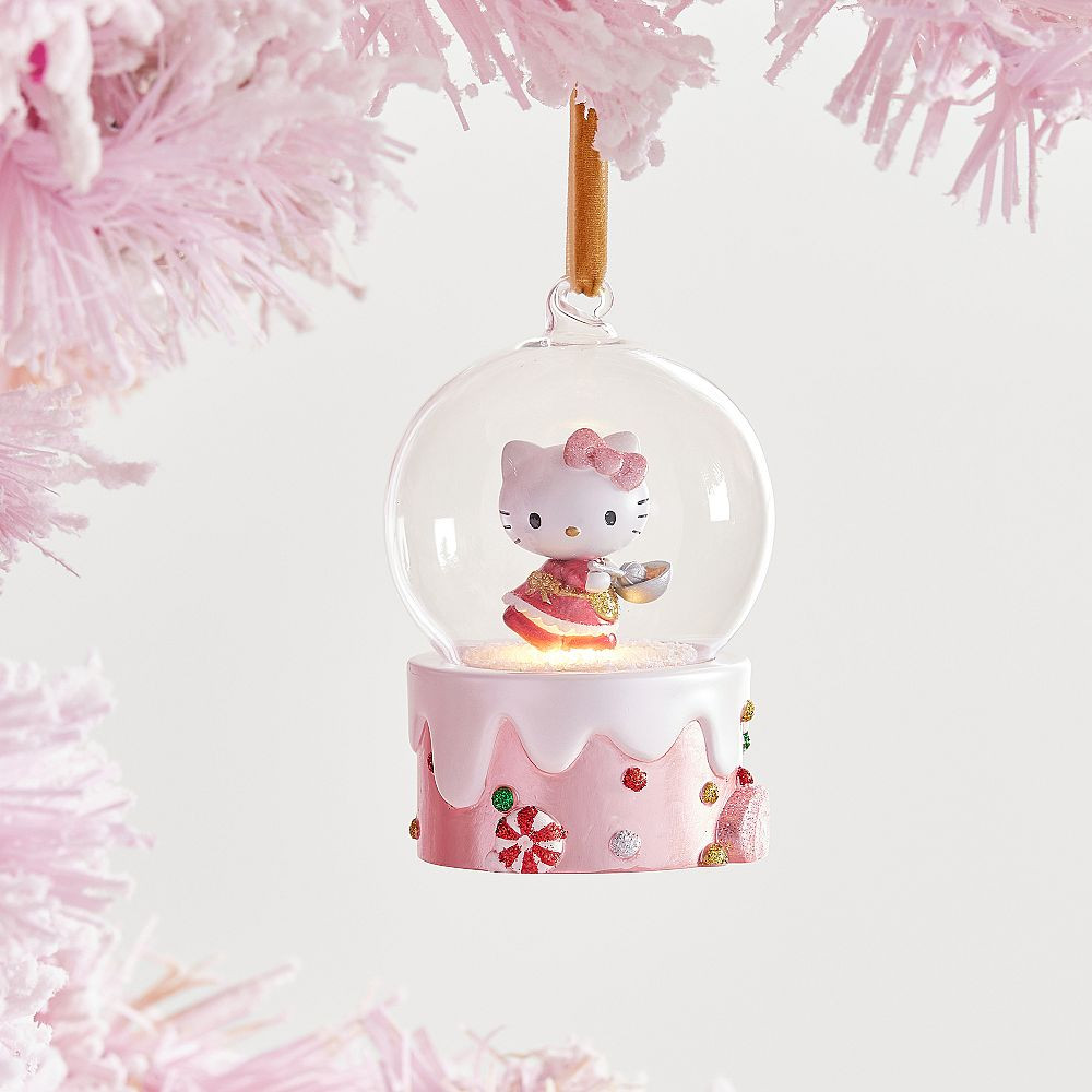 Hello Kitty® Light-Up Globe Cake Ornament | Pottery Barn Teen