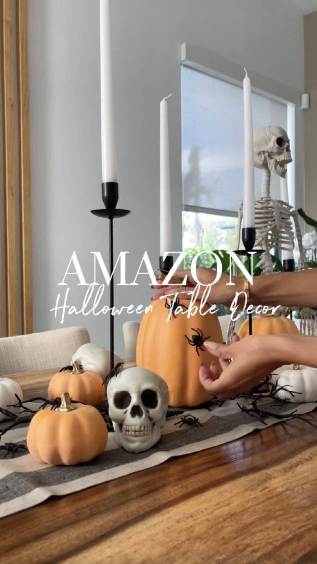 Amazon Halloween Decor for a neutral home! I absolutely loved how this turned out and it was so simple to toss together! Stay tuned for the outside of our house coming soon ☺️🕷️

#LTKSeasonal #LTKHoliday #LTKhome