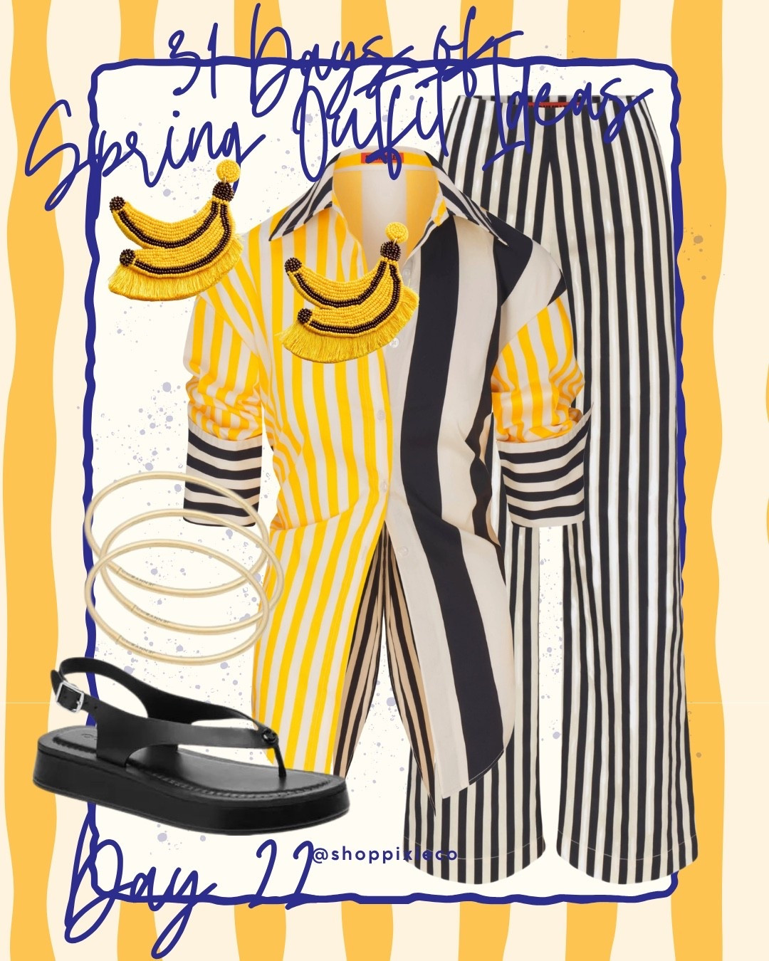 Day 22 of 31 Spring Outfits 💛

This Simon Miller moment is such a fun reminder that stripes are having a major season right now—and the more unexpected, the better. I love how this shirt mixes direction, scale, and color without feeling busy… just really fresh and modern.

Paired it with classic black sandals and bold accessories to let the shirt do all the talking. This is one of those pieces that instantly elevates your closet and makes getting dressed feel fun again.

If you’ve been curious about trying mixed stripes… this is your sign.

⸻

Simon Miller, striped shirt, mixed stripes, statement top, spring outfit ideas, spring outfit inspiration, modern midlife style, over 50 style, elevated casual, chic everyday outfit, bold print outfit, stripe trend 2026, fashion over 40, fashion over 50, contemporary style, effortless style, neutral outfit with color, yellow stripe outfit, black and white stripes, designer top, statement blouse, spring fashion trends, capsule wardrobe spring, outfit of the day, ootd women, stylish women over 50, cool mom style, everyday chic, polished casual, minimal styling, modern classic style, trend forward outfit, wearable trends, spring wardrobe refresh, closet staples elevated, unique pieces outfit, fashion inspiration women, instagram outfit idea, LTK style, liketoknowit outfit, weekend outfit idea, lunch outfit, coffee date outfit, travel outfit chic, city style outfit, resort spring outfit, designer fashion find, luxury casual outfit, street style inspired


#LTKgrwm #LTKOver40 #LTKSeasonal