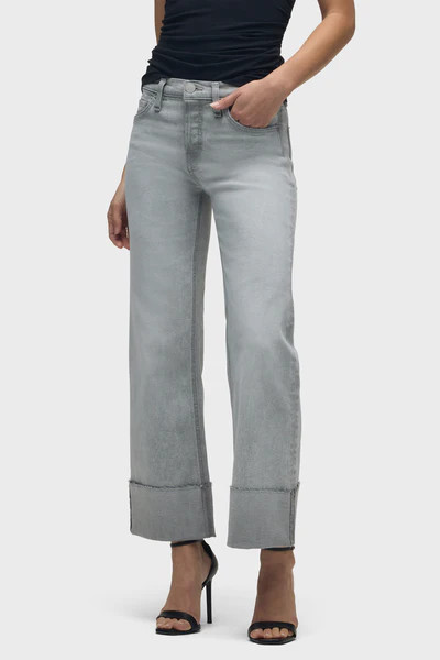 Rosie High-Rise Wide Leg Jean With Cuff | Hudson Jeans