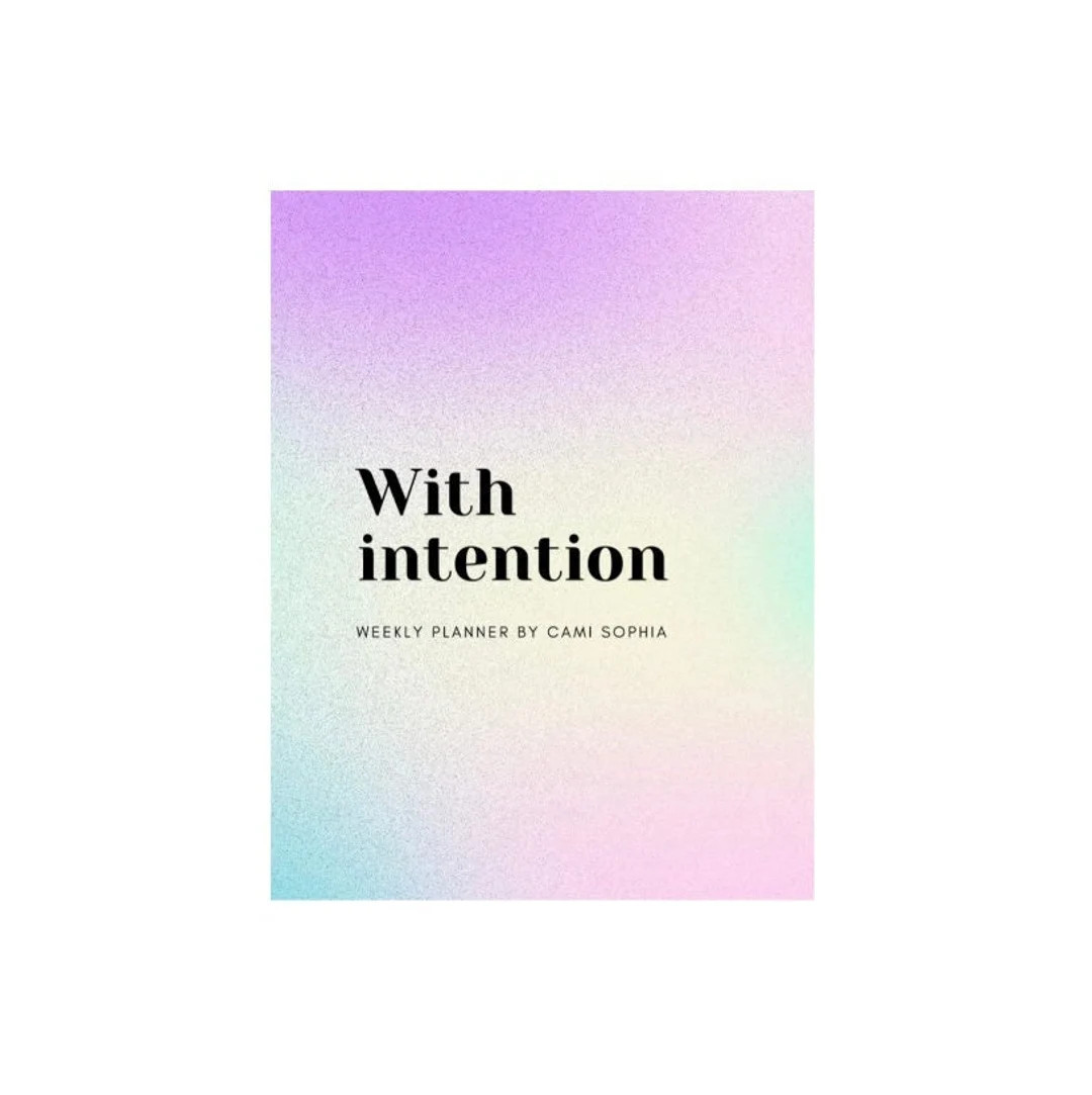 Weekly Planner With Intention - Etsy UK | Etsy (UK)