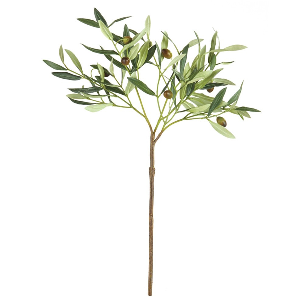 Ryan French Country Faux Olive Stems and Bushes - Large | Kathy Kuo Home