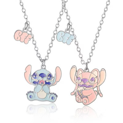 Disney Stitch & Angel Fashion BFF Necklace Set | Target