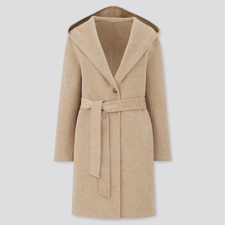 WOMEN DOUBLE FACE HOODED COAT | UNIQLO (US)