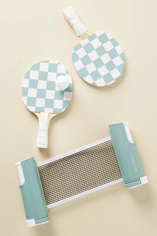 Checkered Table Tennis Set | Anthropologie (US)