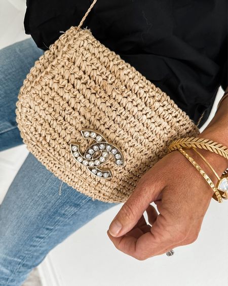 Straw tote with a Chanel pin that I added

Travel fave, crossbody, clutch, purse


#LTKover40 #LTKitbag #LTKstyletip