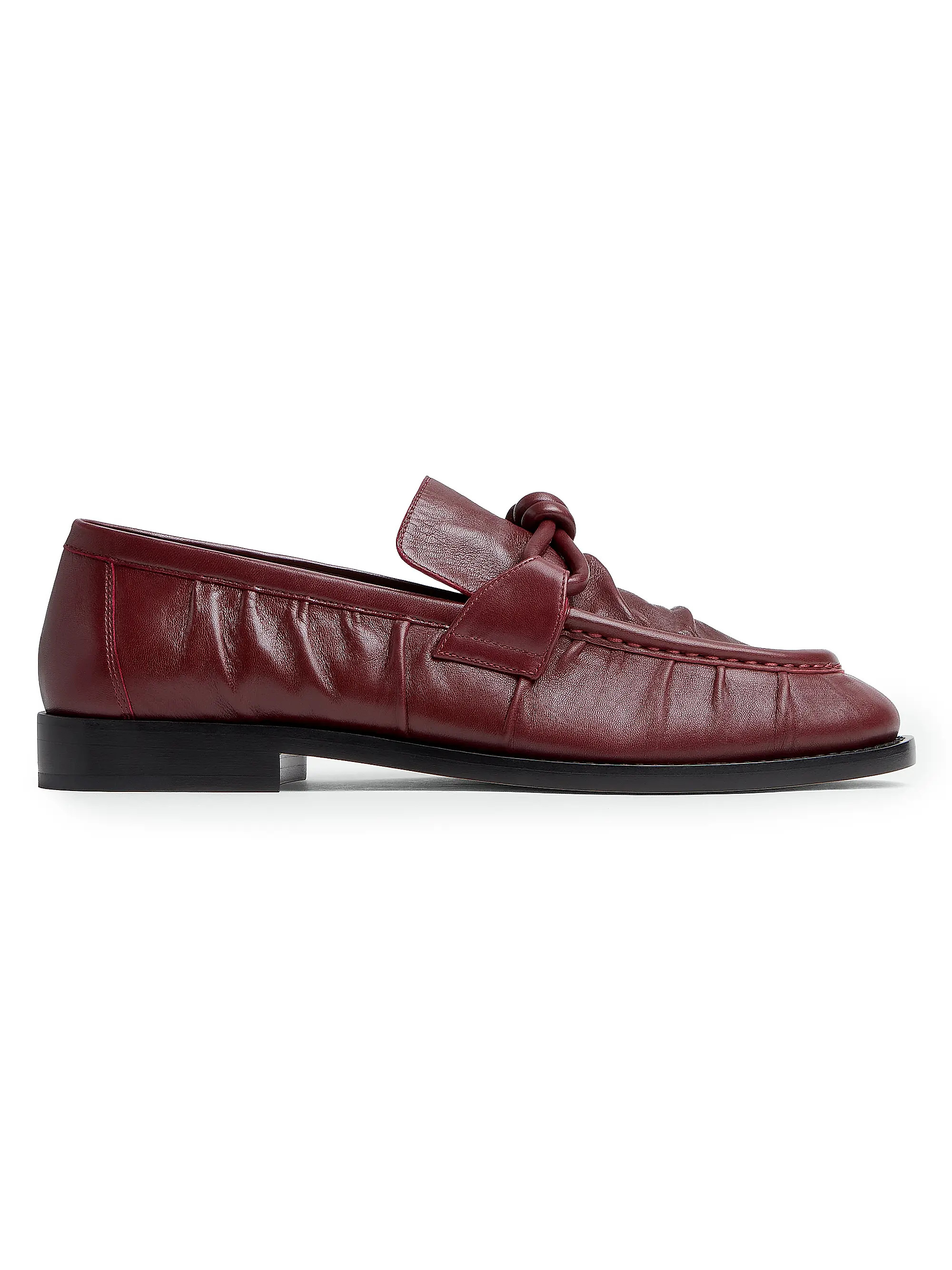 Bottega Veneta Astaire Leather Knot Loafers | Saks Fifth Avenue | Saks Fifth Avenue