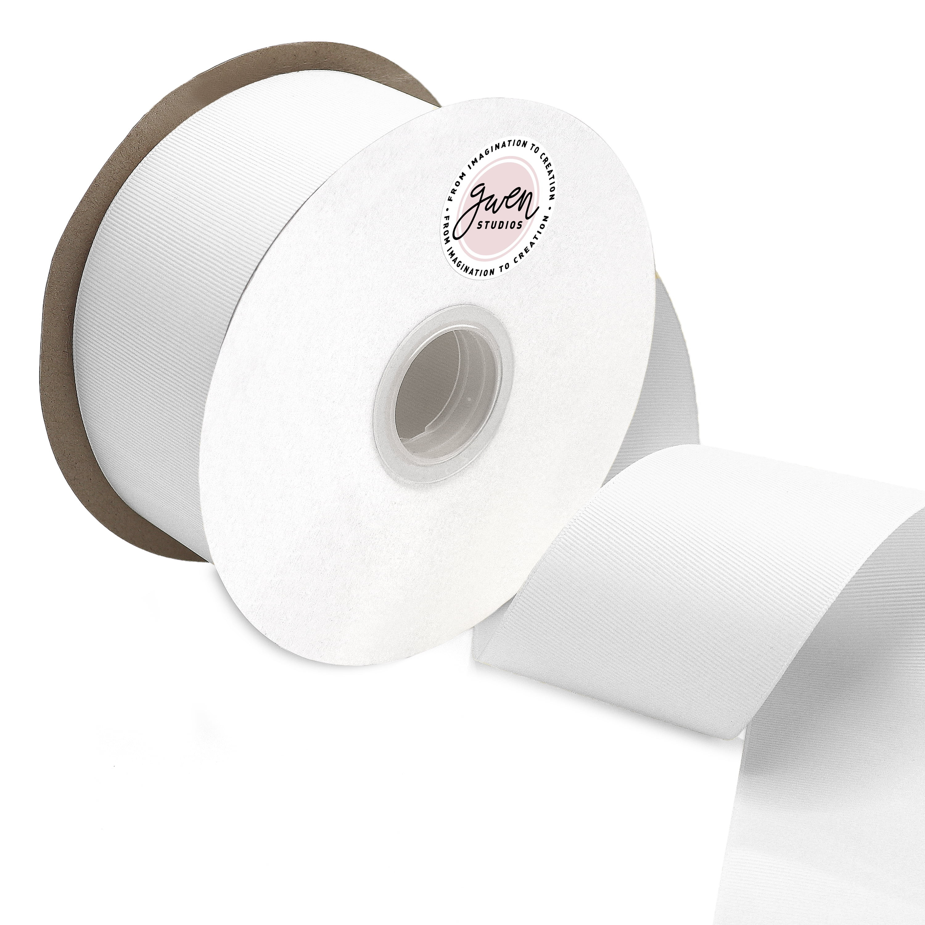 Solid White Grosgrain Ribbon, 2.5" x 50 Yards by Gwen Studios | Walmart (US)