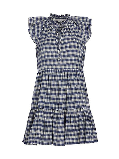 Zee Flutter-Sleeve Minidress | Saks Fifth Avenue