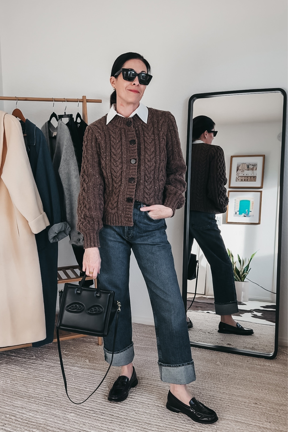 My go to outfit formulas are on the blog- 
Jeans - size down 
Top - true size
Cardigan- size up
Shoes - true size 
15CONNI for - 15% off 

#LTKSeasonal #LTKshoecrush #LTKstyletip