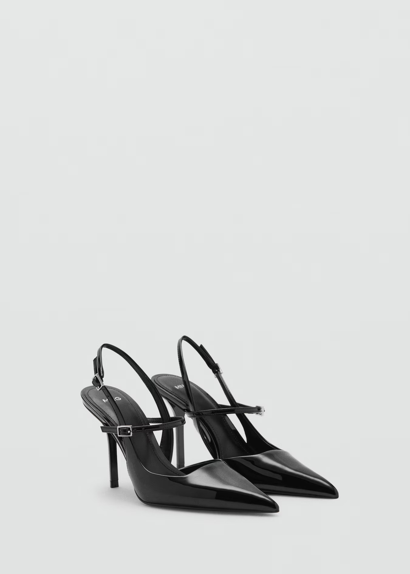 Kitten-heeled strappy shoes | Mango (US/MX/AU)