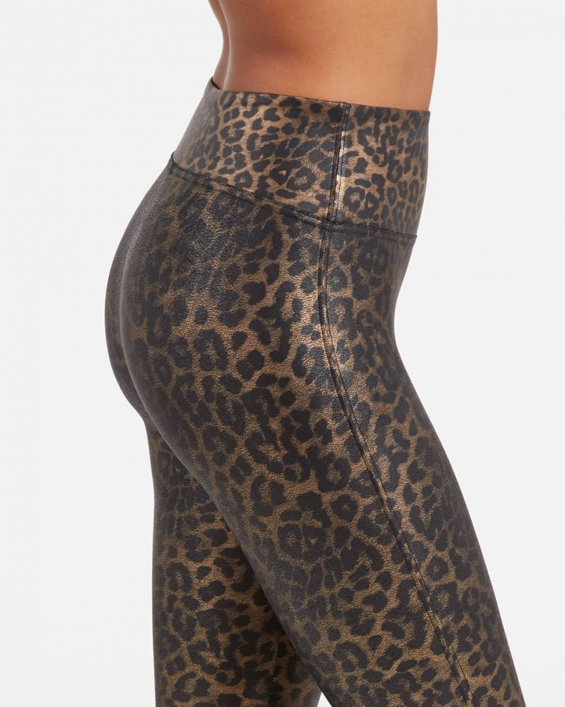 Faux Leather Leopard Leggings | Spanx
