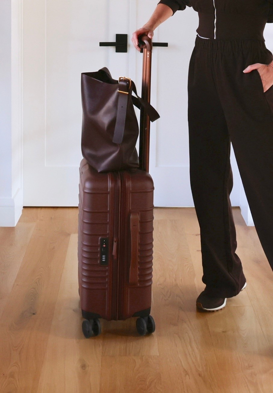 Beis luggage has been one of my favorites for years now, and I absolutely love this gorgeous new brown toned colorway. For a personal item to match on travel day, I’ll carry my affordable Madewell hobo tote bag in chocolate raisin. Loving all things brown this season. 🤎

#LTKItBag #LTKSeasonal #LTKTravel