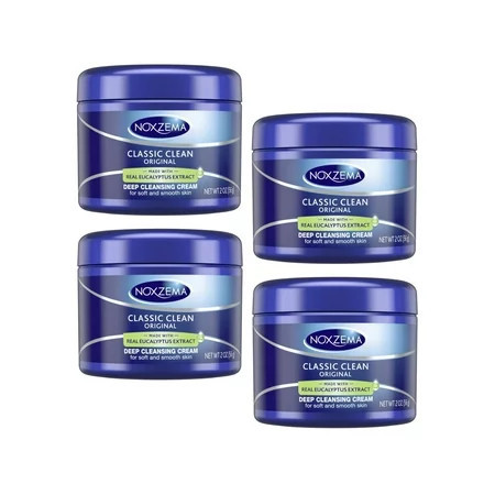 4 Pack Noxzema Classic Clean Original Deep Cleansing Creams Travel Size 2oz Each | Walmart (US)