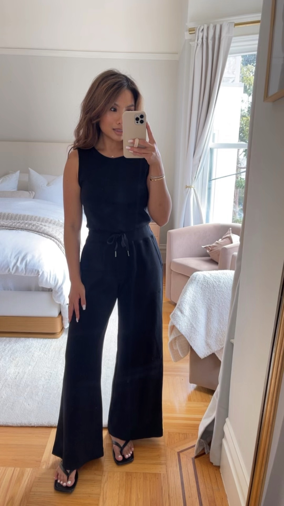 20% off spanx sitewide for LTK spring sale!  They have it in a french ribbed airessentials material right now! 

Sizing:
Jumpsuit - tts, xs petite 

#LTKSpringSale #LTKPetite #LTKootd