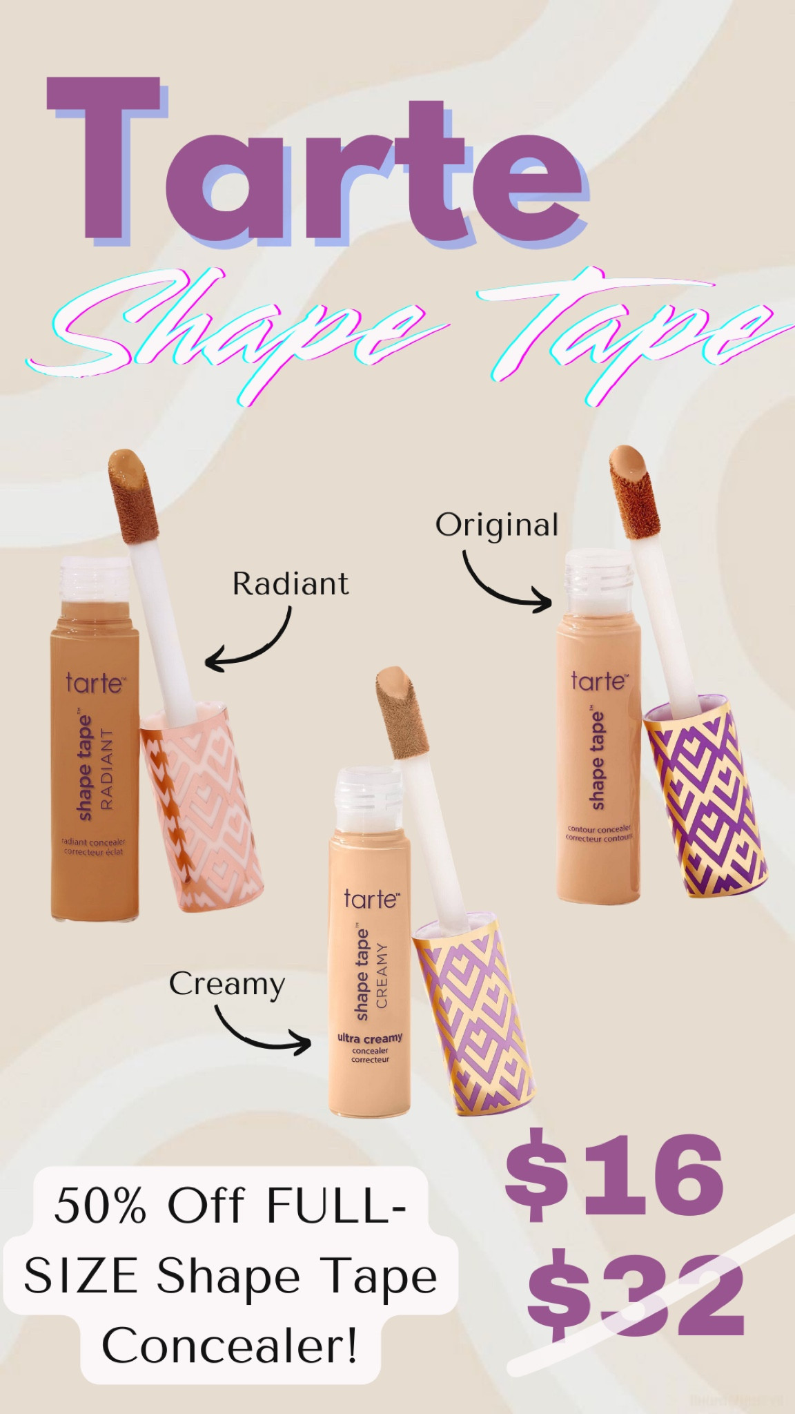 50% off Tarte Shape Tape concealers, this never happens!! No code needed

Beauty | sale alert | Tarte Cosmetics | Concealer | Creamy Concealer | Full coverage | Radiant Concealer | Beauty finds | makeup | makeup Tips

#LTKBeauty #LTKWedding #LTKSaleAlert