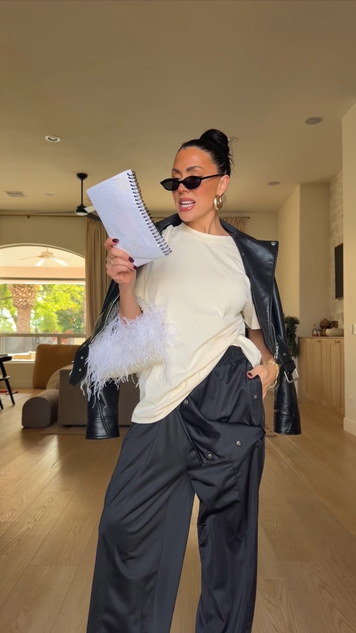 Target outfit idea 
Size XS oversized tee 
Size small track pants 
Amazon bag 


#LTKootd #LTKHoliday #LTKSeasonal