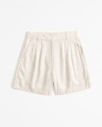 A&F Sloane Tailored Linen-Blend Short | Abercrombie & Fitch (UK)