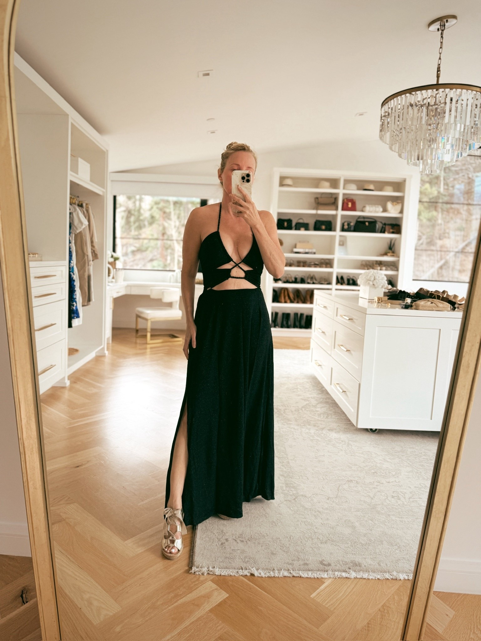 The cutouts on this dress are so flattering. This is just the piece for when you want to feel sexy and empowered.

#LTKSeasonal #LTKOver40