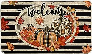 Hexagram Fall Door Mats 17x29 Inch, Fall Welcome Mats Outdoor, Autumn Fall Pumpkin Farmhouse Buff... | Amazon (US)