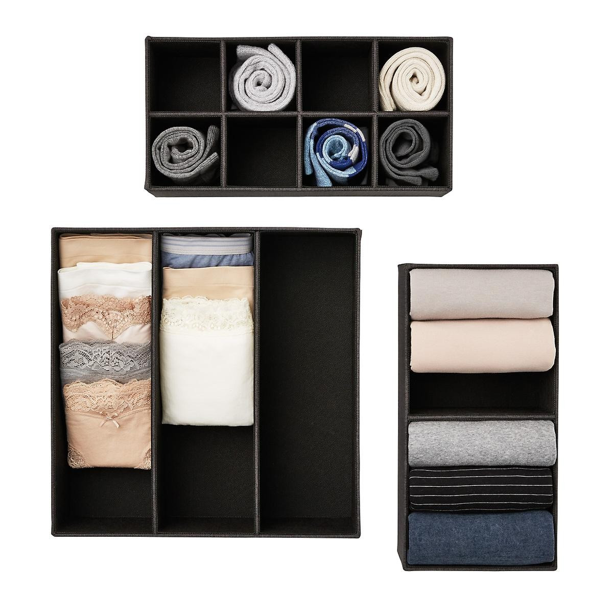 Black Cambridge Drawer Organizers | The Container Store