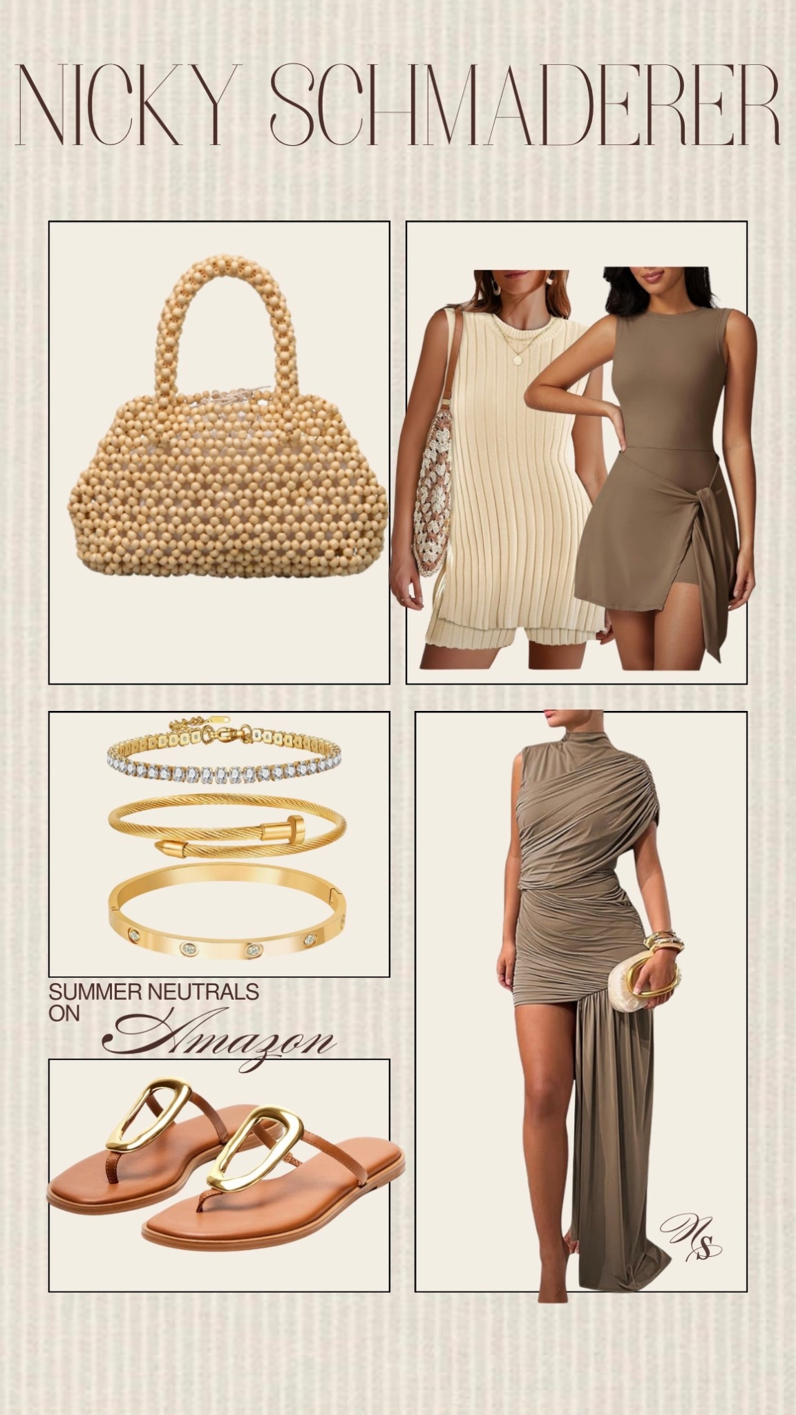 Summer neutrals from Amazon in my cart!!

Amazon bag 
Amazon fashion 
Amazon dress


#LTKStyleTip #LTKParties #LTKSeasonal
