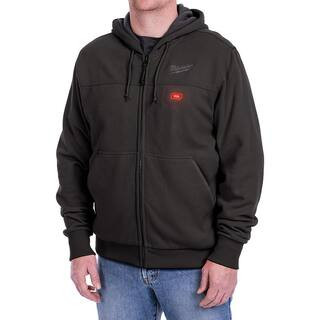 Men's 2X-Large M12 12-Volt Lithium-Ion Cordless Black Heated Hoodie (Hoodie Only) | The Home Depot