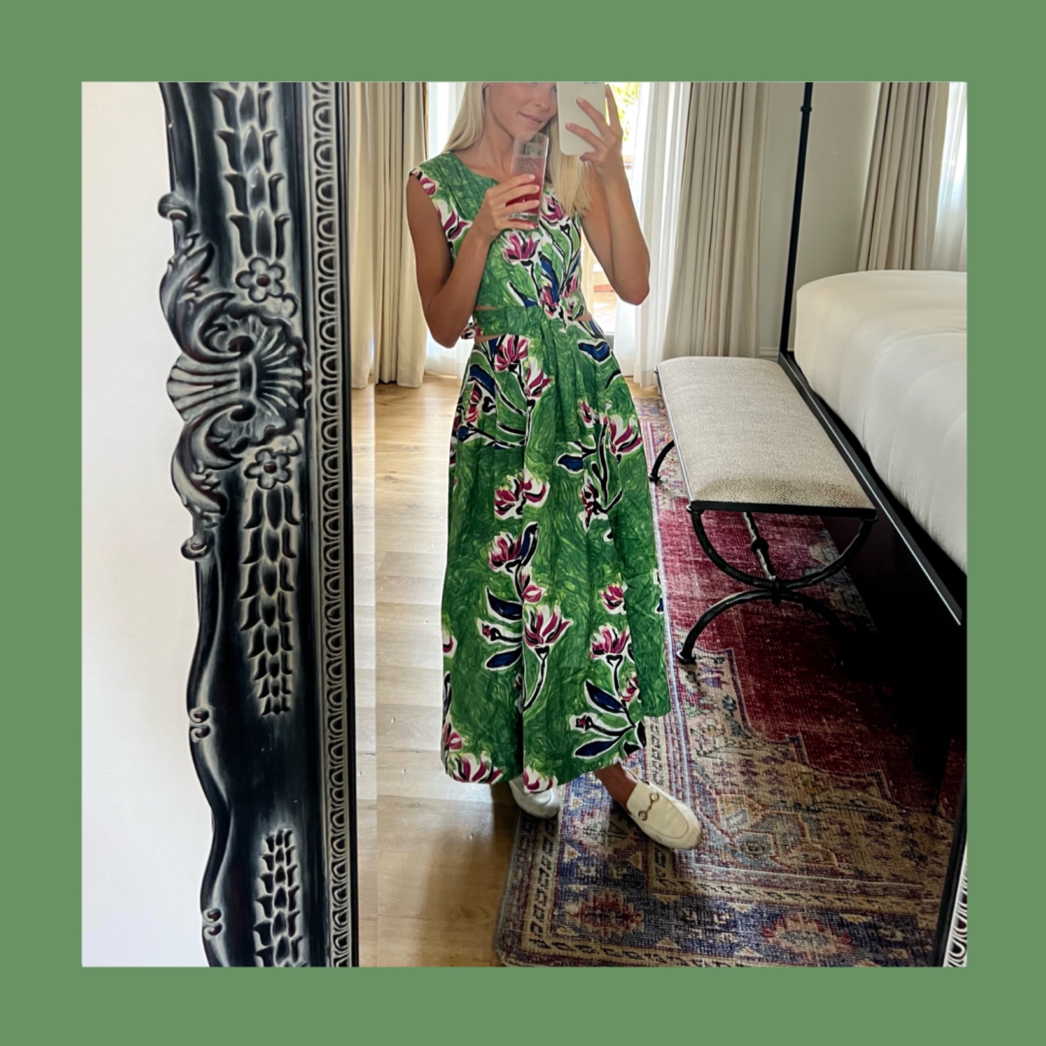 knee length dresses for ladies Zorina Tie Midi Dress | Native Gumnut Floral main image 1