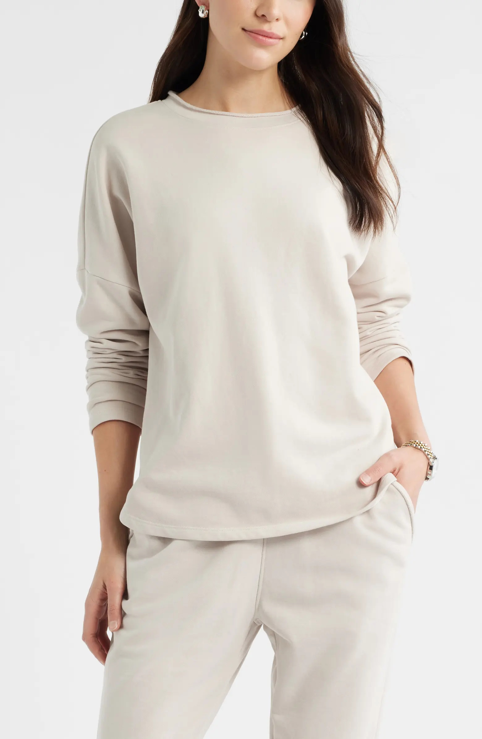 Roll Crewneck Terry Sweatshirt | Nordstrom