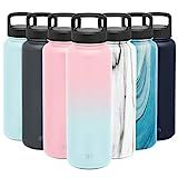 Simple Modern Water Bottle Reusable Summit Wide Mouth Stainless Steel Thermos Flask, 40oz Handle Lid | Amazon (US)